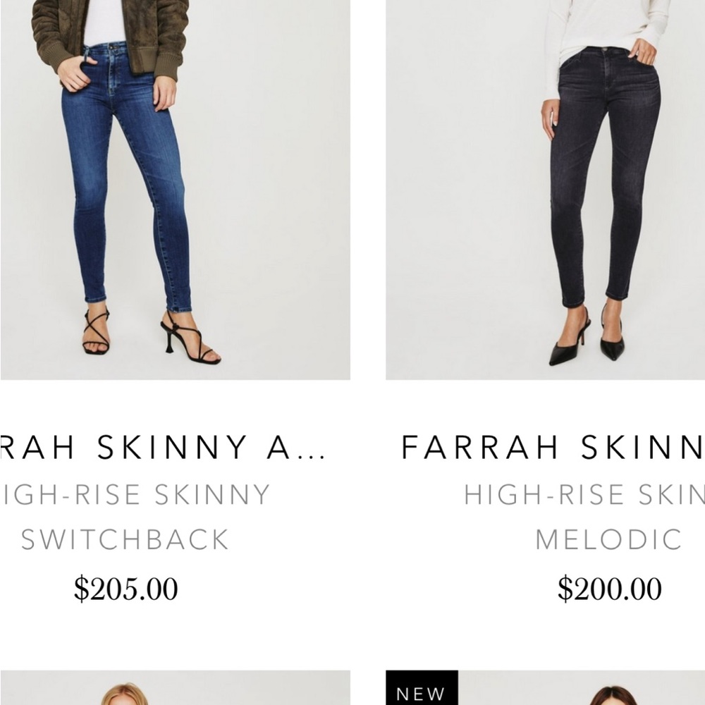 AG Jeans The Farrah High Rise Skinny Ankle